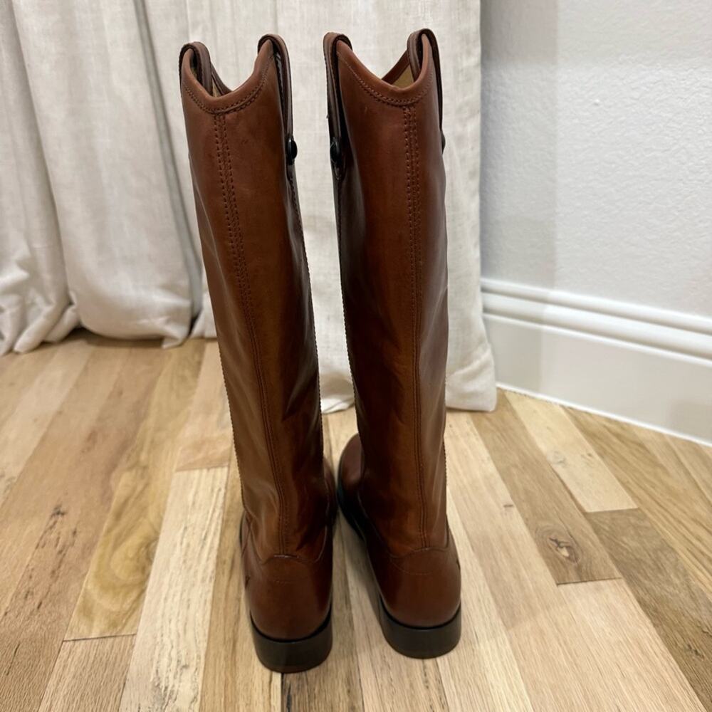 Frye Melissa Leather Boots Brown - Picture 5 of 6